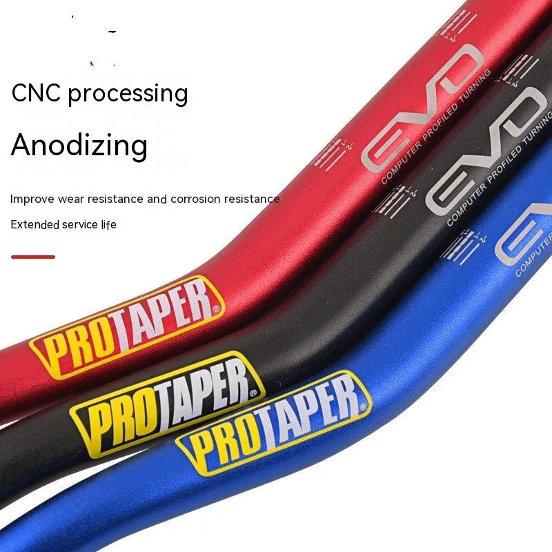 28mm aluminium alloy scrambling motorcycle handlebar with EVO orange finish showing 80cm width