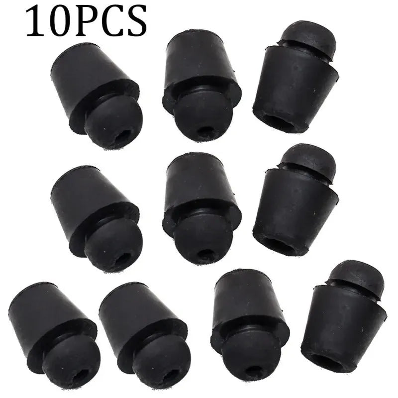 Ten X16 colour rubber automobile buckle clips for shock absorption on vehicle machine covers and trunks