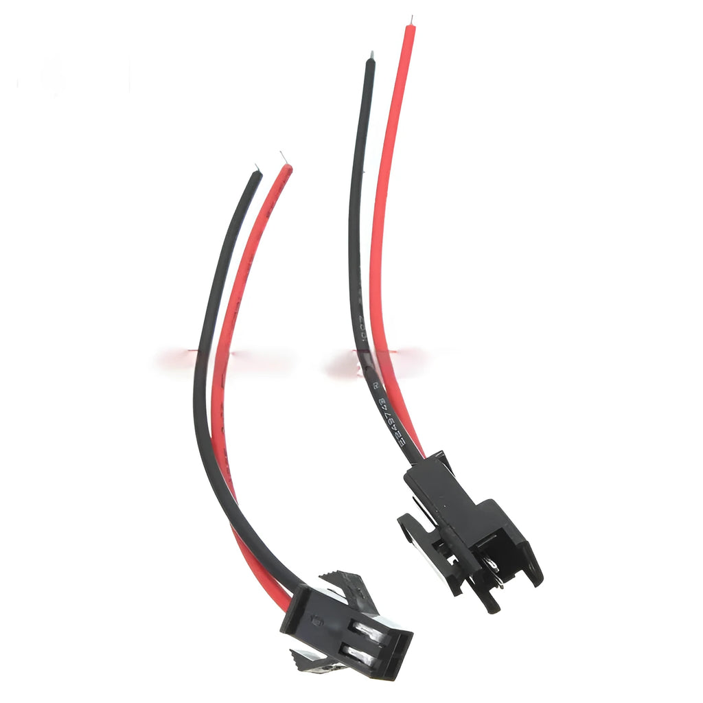 SM-2P 15cm male and female terminal wire harness with rectangular AV interface for LED lamp connections