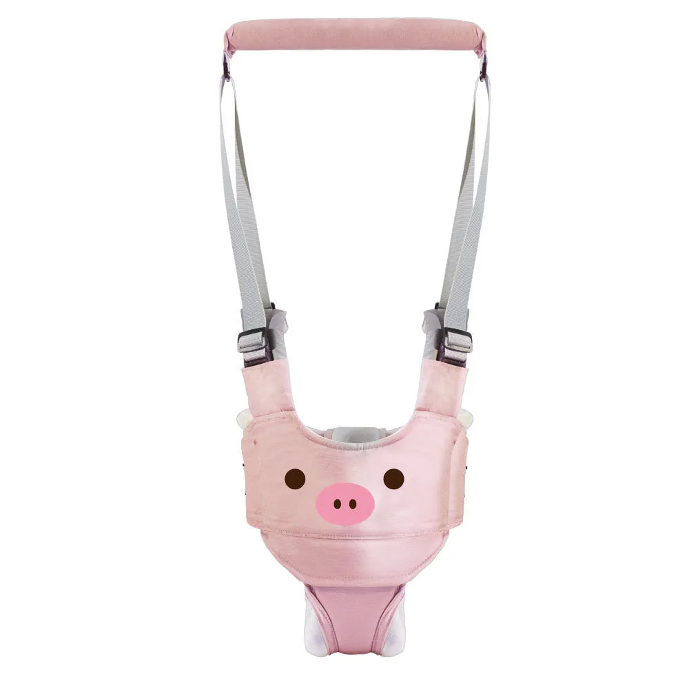 Baby walking harness belt in cotton with multi-functional lift and pull design for toddler safety