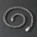 Men's titanium steel keel chain necklace in punk style with large geometric links