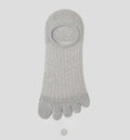Modal cotton five-finger boat socks in ultra-thin breathable design for summer wear