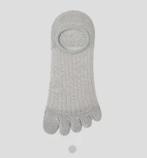 Modal cotton five-finger boat socks in ultra-thin breathable design for summer wear