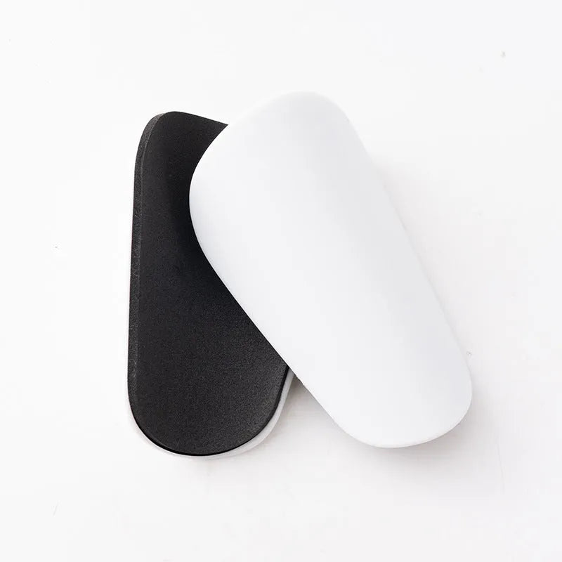 PU mini shin guards in multiple colours for football and outdoor sports protection.