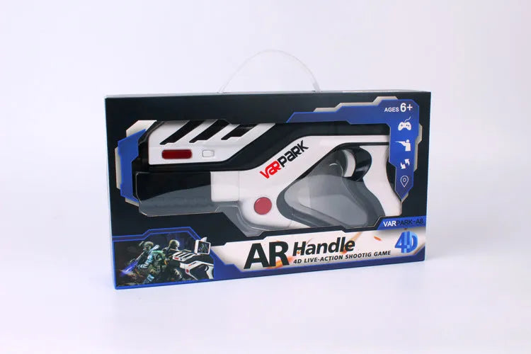 White AR somatosensory gamepad with 4D shooting for Android iOS Bluetooth 4.0