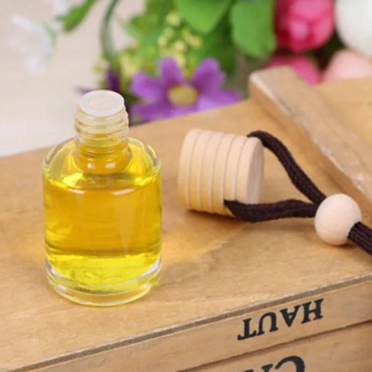 Car air freshener glass bottle hanging ornament in 55g net content