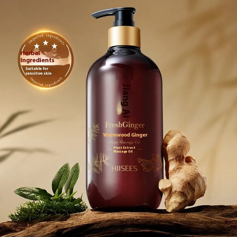 Bottle of massage essential oil 500ml for whole body and meridian scraping use
