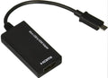 Black DisplayPort to HDMI adapter cable with 12cm length for connecting PCs to TVs or projectors
