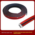 T-shaped rubber sealing strip for car windshield and tailgate gap sound deadening, 14mm 19mm 30mm widths