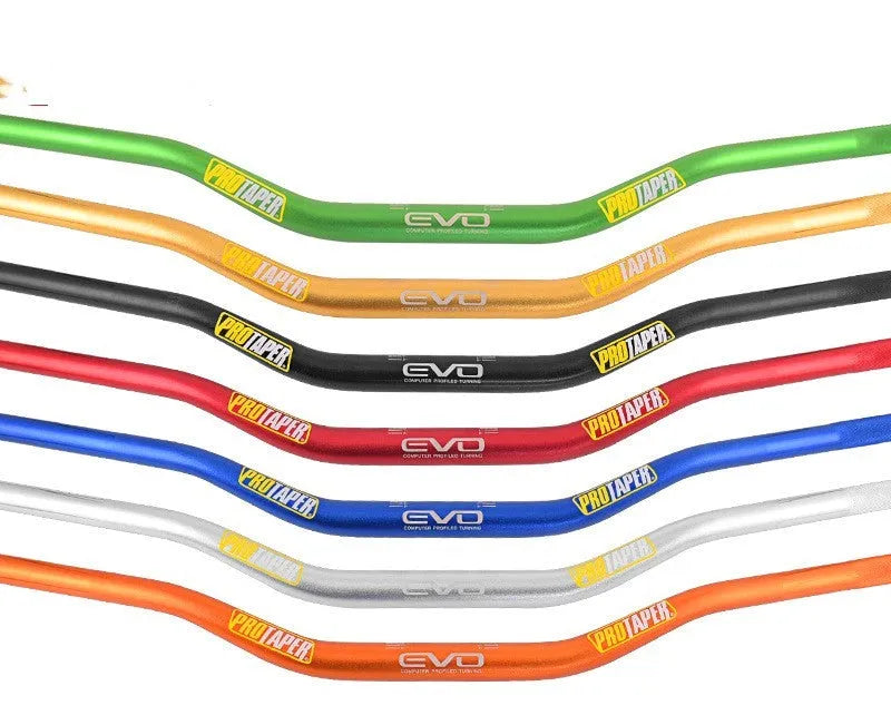 28mm aluminium alloy scrambling motorcycle handlebar with EVO orange finish showing 80cm width