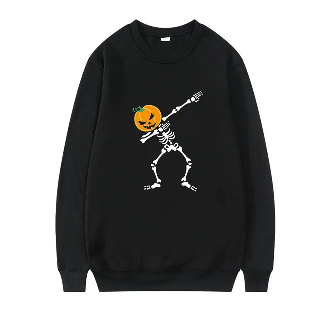 Women's printed long sleeve crew neck top in a cotton polyester blend, shown in assorted colours.
