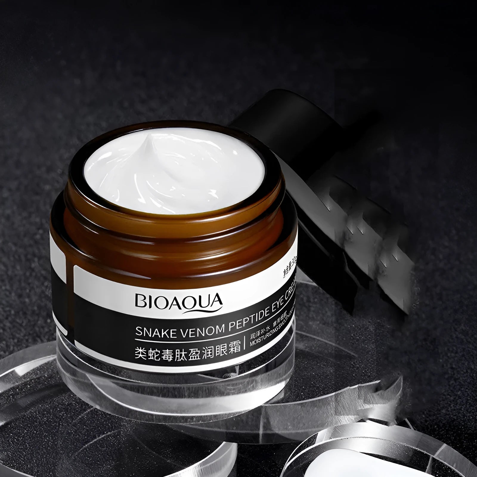 30g jar of peptide firming eye cream for nourishing, moisturising, and improving dark circles.