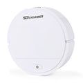 Dry battery powered robot vacuum cleaner in black, red, or white for 70-90 square metre homes