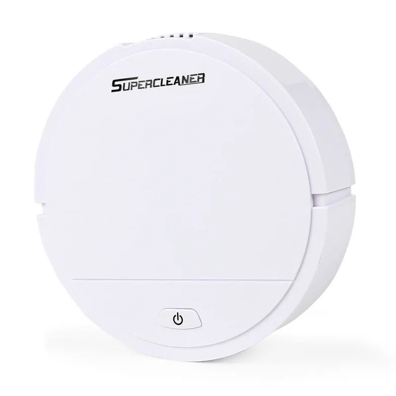 Dry battery powered robot vacuum cleaner in black, red, or white for 70-90 square metre homes