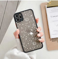 Black Eye Care Skin Sensation Shell iPhone case with anti-blue light screen protector fitted on an iPhone