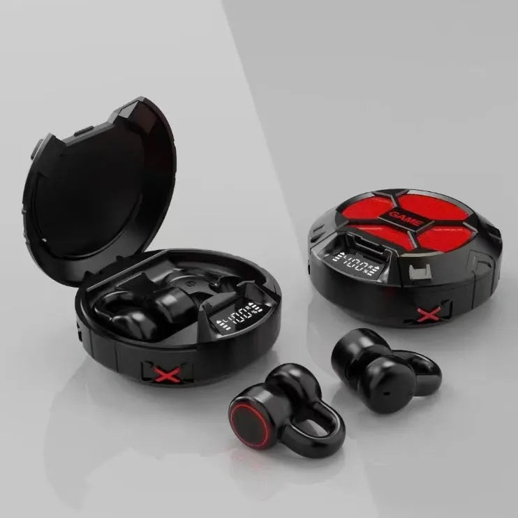 Wireless Bluetooth dual headphones in Eternal Silver with ear-mounted design and bilateral stereo