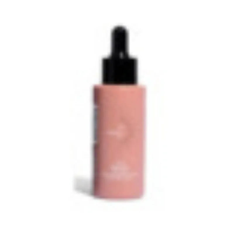 Matte sun tanning black liquid set with 50ml drops bottle and 75ml flash cream bottle.