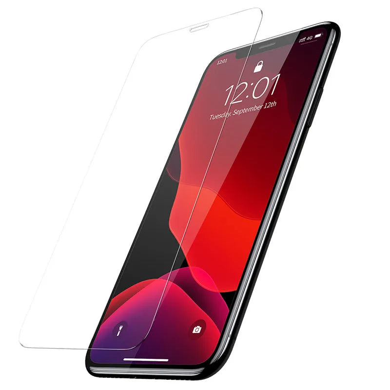 0.3mm tempered glass film for iPhone X XS 11 Pro 5.8in, transparent, two-pack with applicator
