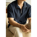 Men's loose fit ice silk short sleeve t-shirt in cedar green, showing casual style.