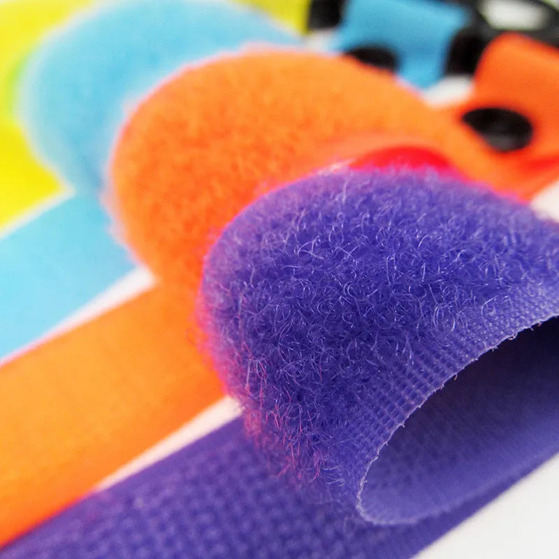 Nylon luggage velcro hook in multiple colours with independent OPP packaging for travel organisation