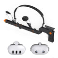 ABS VR gun mount for Quest 3 and 3S submachine gun games, approximately 67cm long in Quest 3/3S muzzle colour