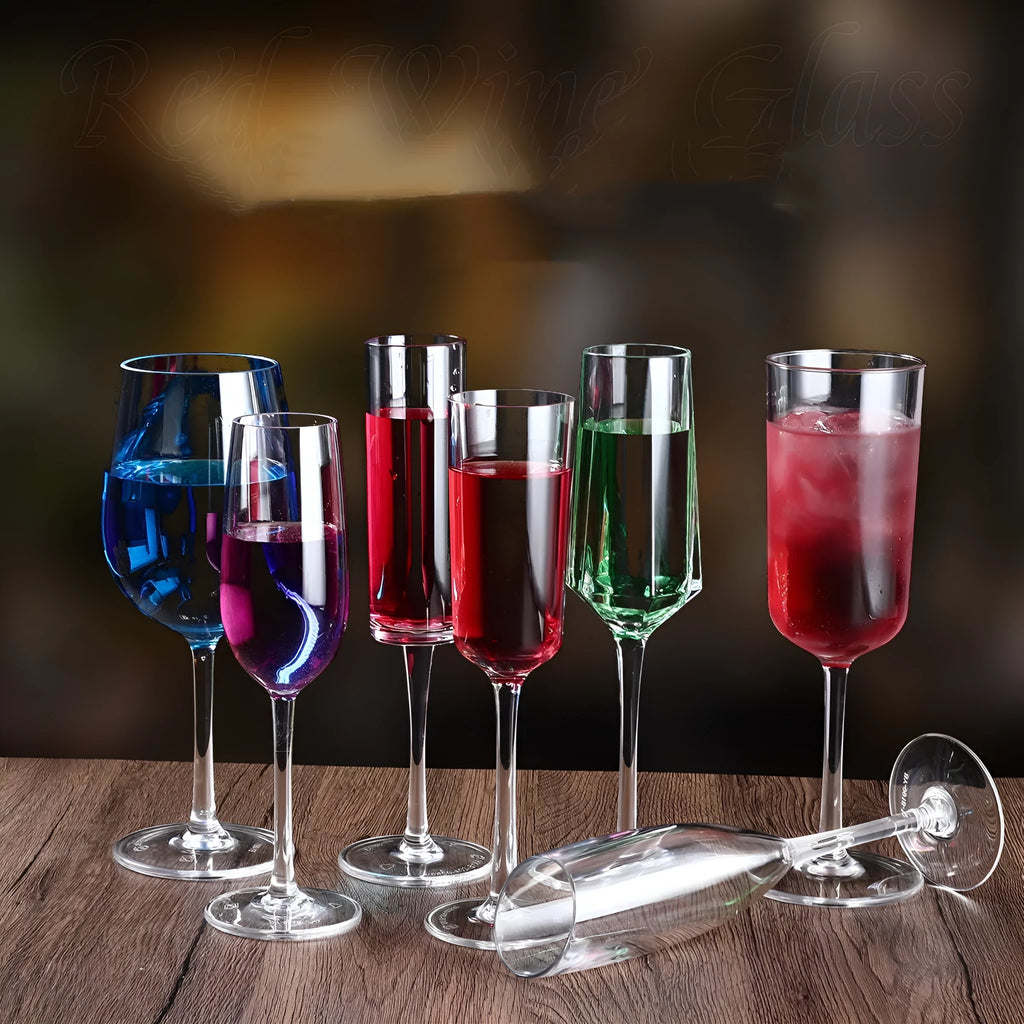 Clear plastic wine bottle and milk tea cup with modern design for party catering, shown in 300ml and 550ml sizes.