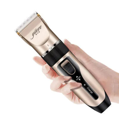 Professional Pet Grooming Kit Golden Cordless Quiet Clipper with 4 Comb Attachments Nail Clippers File