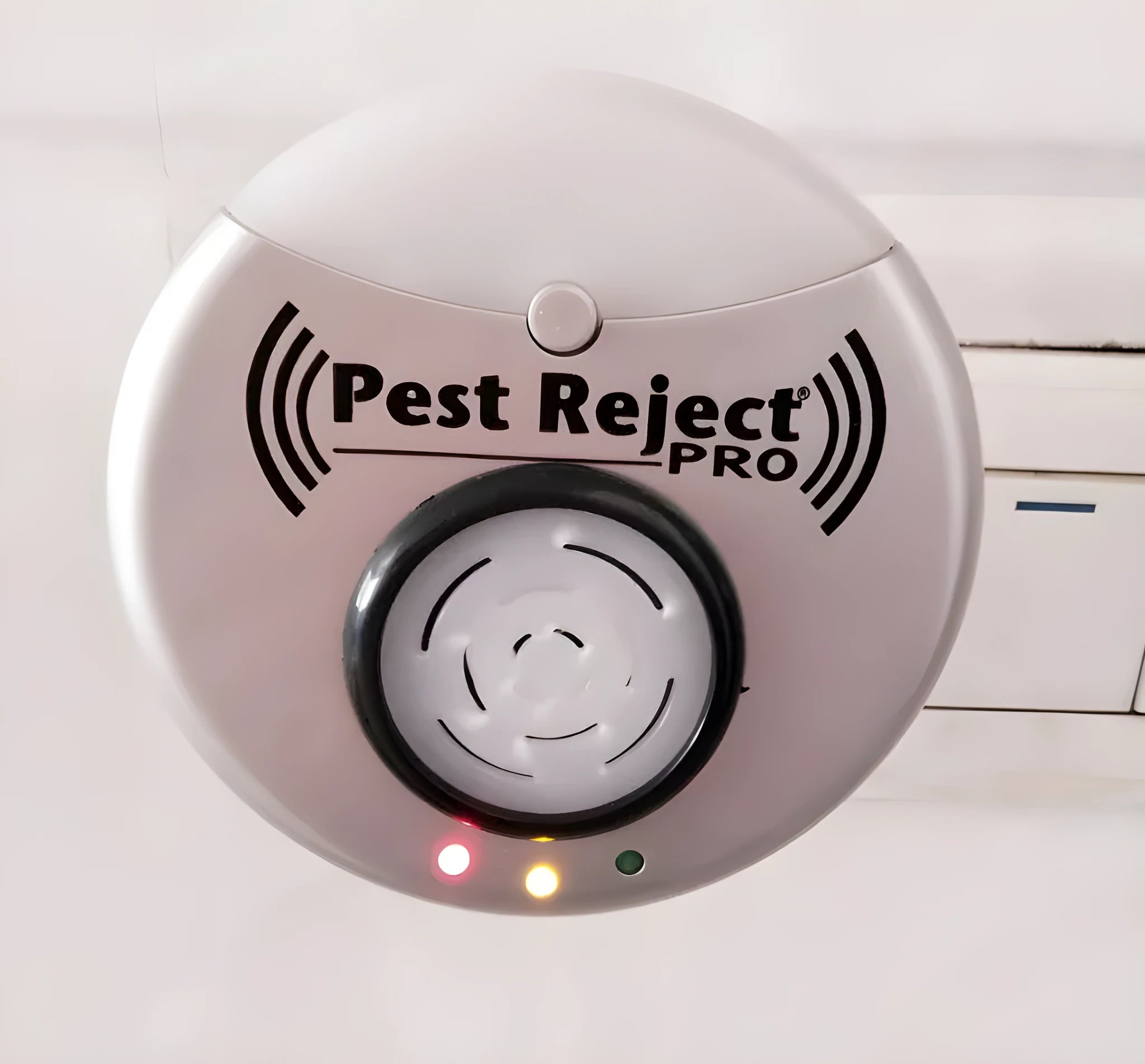 Silver grey intelligent ultrasonic mosquito repellent with compact 10cm size and plug