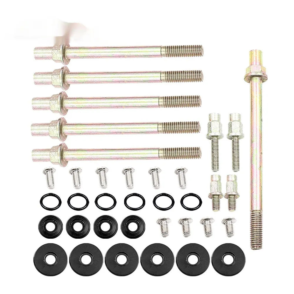 Honda Civic K Series aluminium engine gasket kit in black, blue, red, and silver colour options