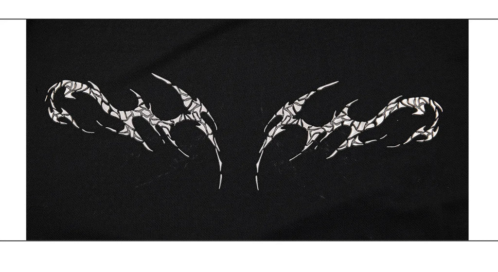 Black and white slim-fit long sleeve bottoming shirt made of niche mesh fabric.