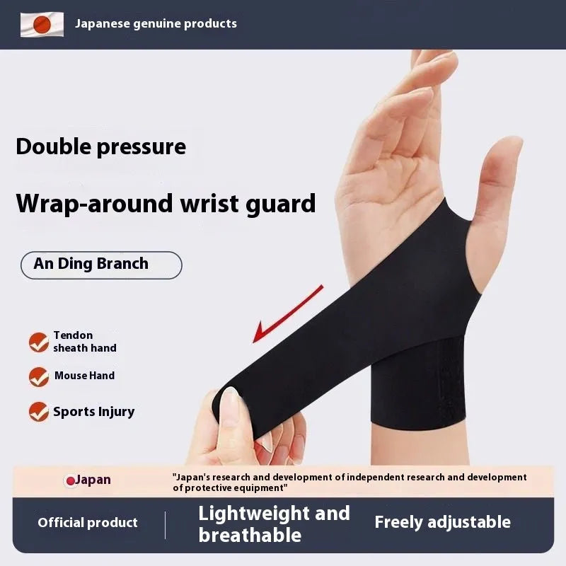 Adjustable breathable athletic wristguards for sports support in black and skin colour options.