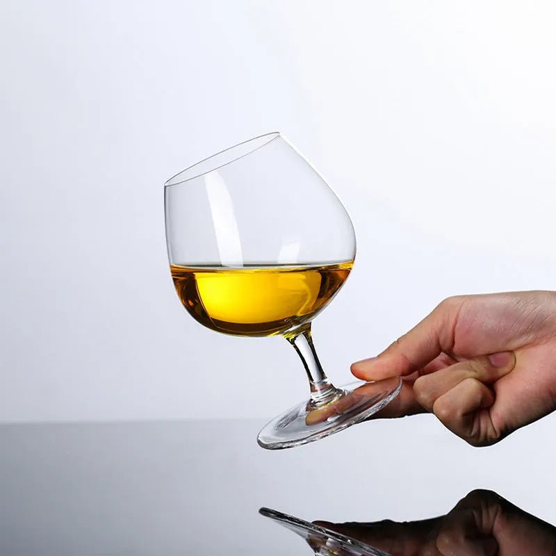 Creative crystal glass low foot spirits brandy glass 440ml capacity