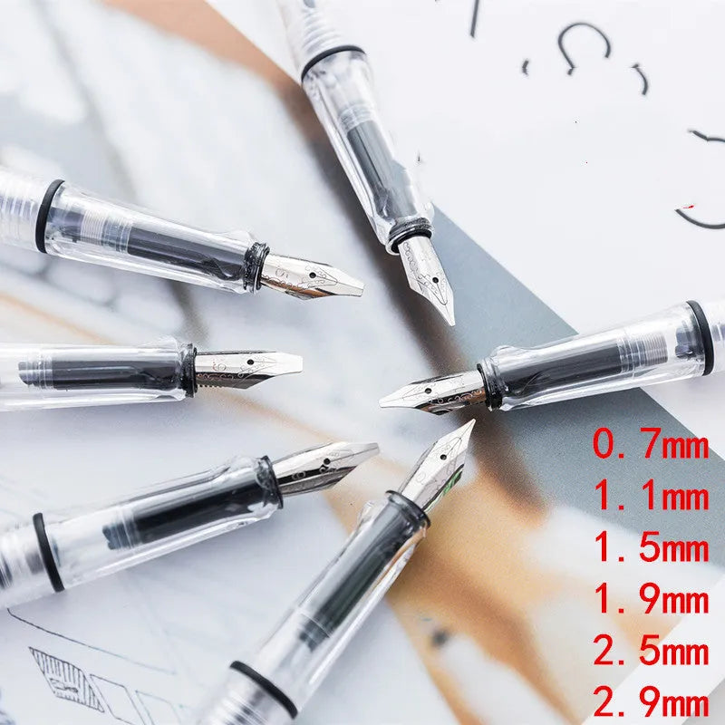 Art Word Parallel Pen with ceramic shell and six iridium nib sizes for Gothic calligraphy