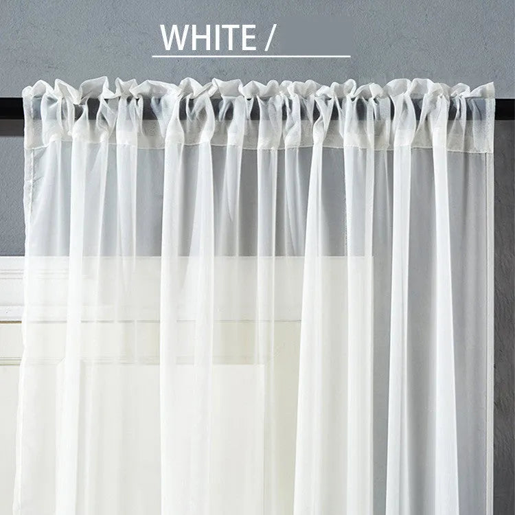 Black modern simple vertical cotton linen blend perforated curtain measuring 150cm by 250cm