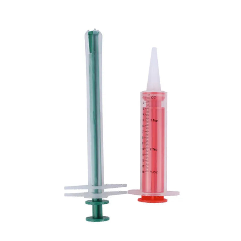 Two silicone gel pet pill shooter guns with soft tips for cats and dogs
