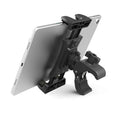 Black universal bicycle handlebar mount with spinning bracket for phone or tablet, ABS plastic, model HT-P20