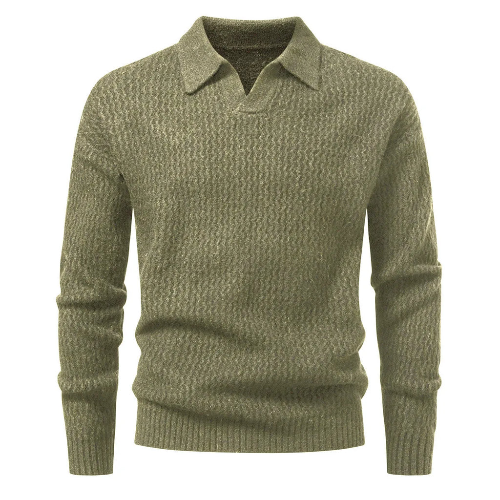 Men's cable knit turtleneck sweater, loose thickened long sleeve pullover in light grey, black or burgundy