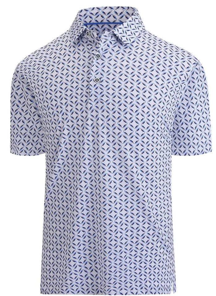 Men's 3D printed retro mesh top with zipper decorations in Japanese style