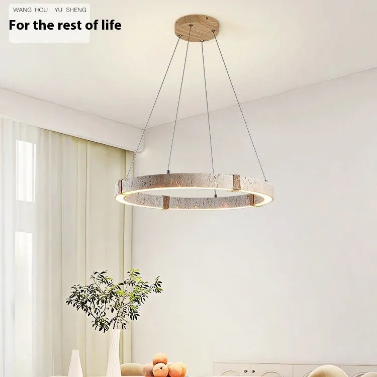 Retro chandelier mid-ancient style with silent wind design in 60cm diameter for bedroom or tea room
