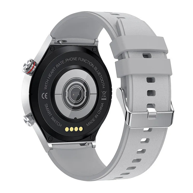 Smart Bluetooth call sports watch with 1.28 TFT screen, silicone wristband and 260mAh battery in black or silver