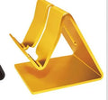 Universal aluminium alloy desk stand holder for tablets and phones in black, blue, gold, rose red, or white