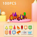 Educational plastic building blocks construction toy set with 100 or 120 pieces and storage box