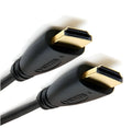 Gold-plated HDMI cable with male plugs shown at various lengths.
