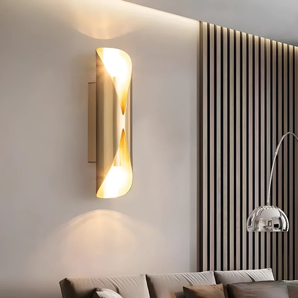 Copper wall lamp 23 × 5.5cm warm light 220V in copper or matte black for indoor walls