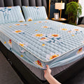 Dust-proof brushed fabric mattress cover in size 150x200cm with fitted sheet style and matching pillowcase