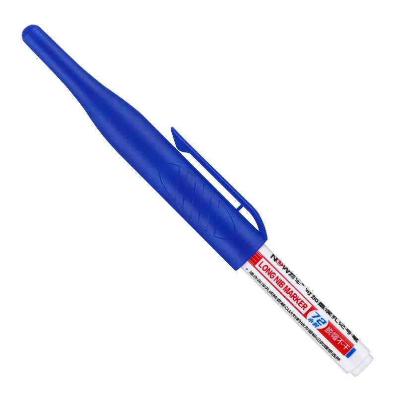 Oil-based waterproof woodworking marker pen in black, red, blue, green colours for timber marking