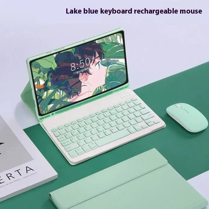 Samsung Galaxy Tab Bluetooth keyboard and mouse leather case set in six colour options