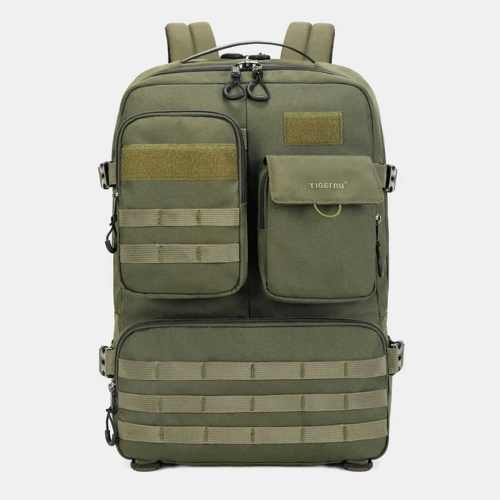 17-inch waterproof tactical backpack in army green or black with 20-35L capacity