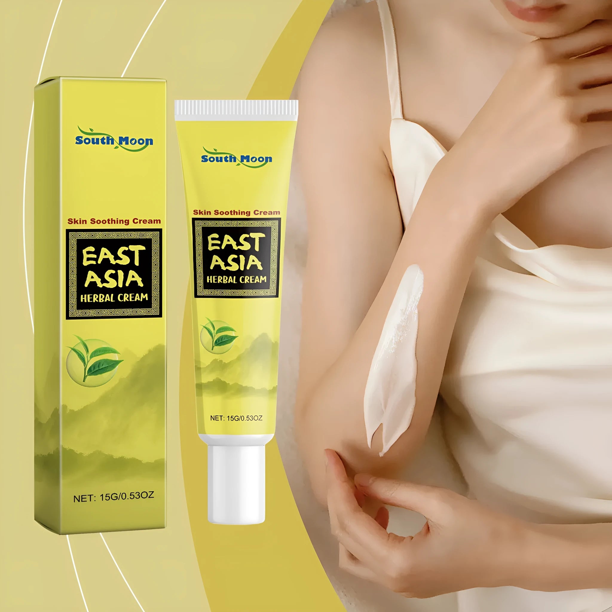 15g tube of herbal soothing moisturising cream with tea tree oil and Centella Asiatica