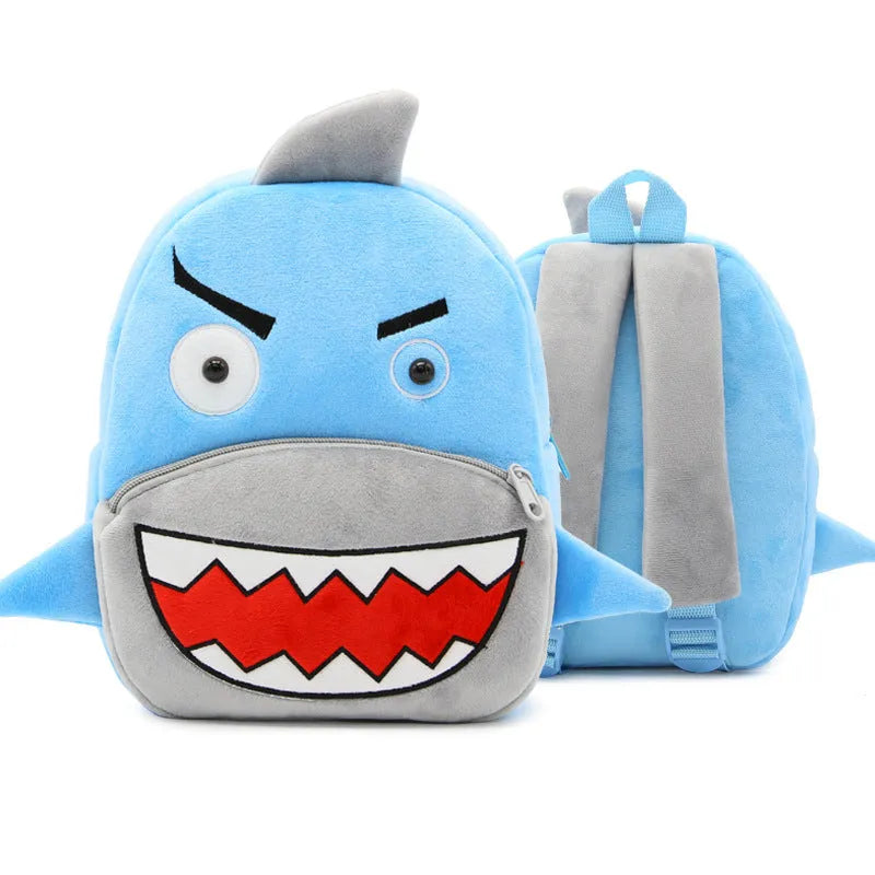 Plush children's backpack in animal design with dimensions 26x24x10cm